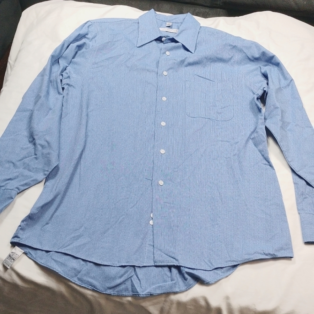 Geoffrey Beene men's long sleeved button down shirt size 15 1/2 (43/35)